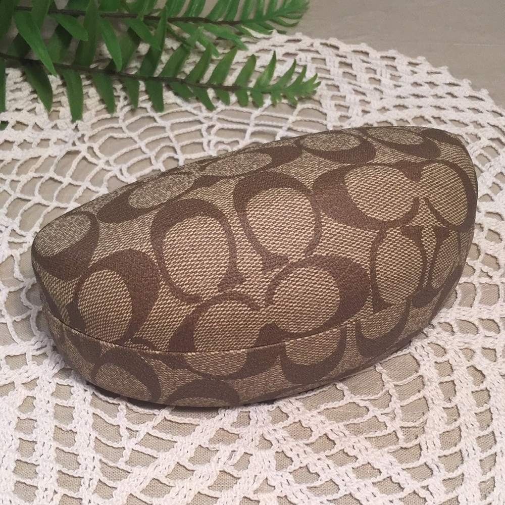 Coach Classic Logo Hardshell Case Brown